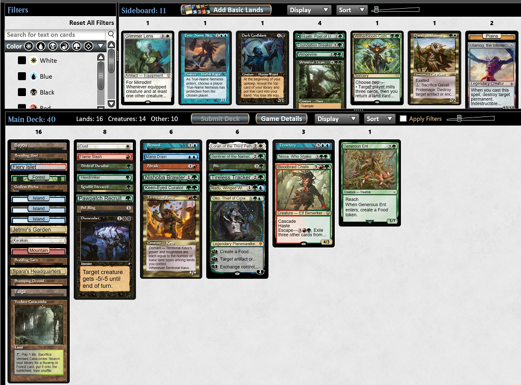 Luca Jakobovits Vegas Qualifier Deck