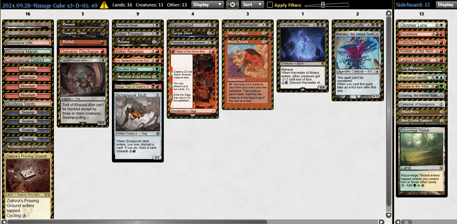 Oscar Christensen Vegas Deck of the Magic Online Vintage Cube Live! Powered by Ultimate Guard