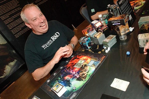 Aaron Forsythe playing Magic: The Gathering