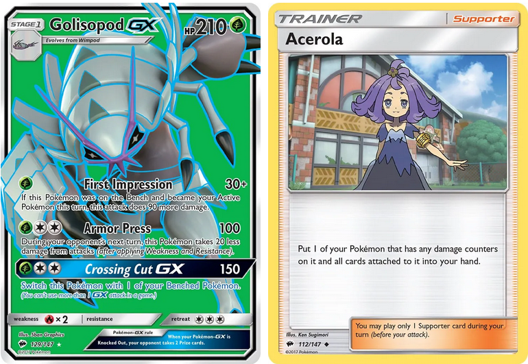 golisopod-gx-card-and-acerola-card-pokemon-copyright