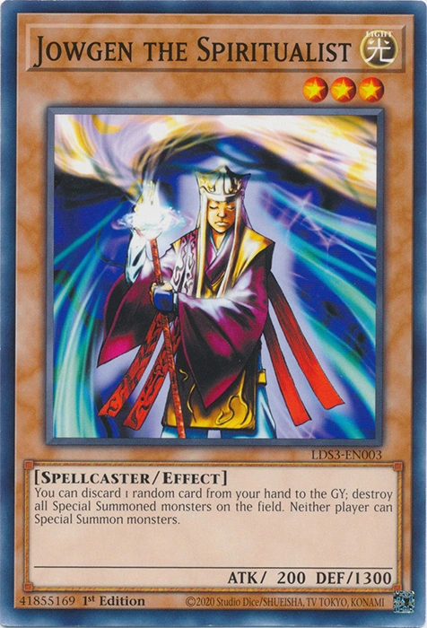 Jowgen The Spiritualist card from Yu-Gi-Oh!