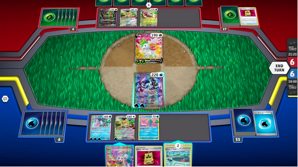 Pokémon TCG match played online