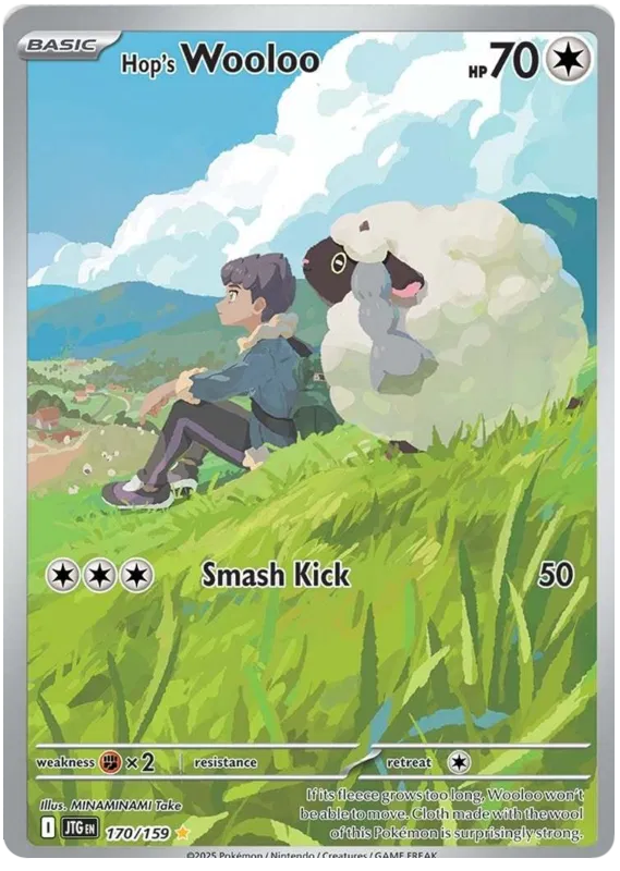 Hop's Wooloo card from Pokémon
