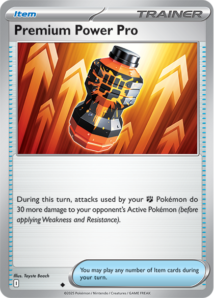 Premium Power Pro Trainer card from Pokémon