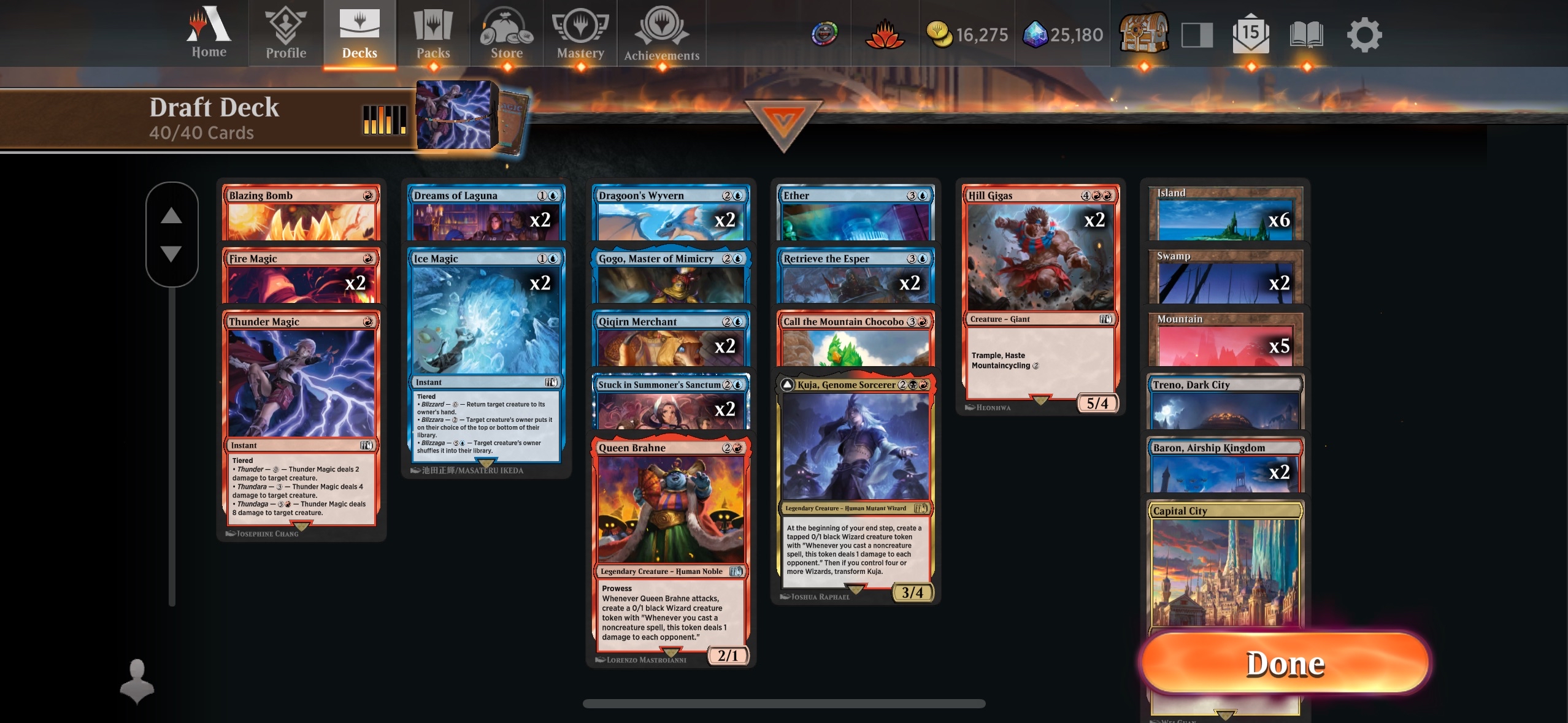 Grixis Final Fantasy Draft Deck 2